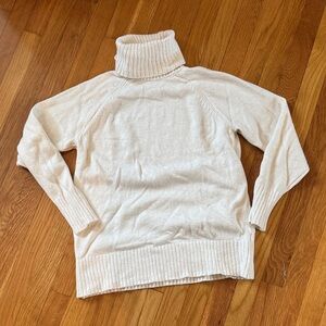 Old Navy Cream Turtleneck Sweater